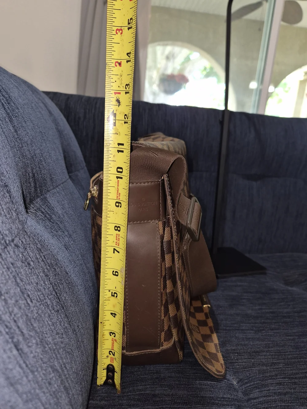 Louis Vuitton Bastille Messenger Bag Damier Ebene Crossbody Laptop